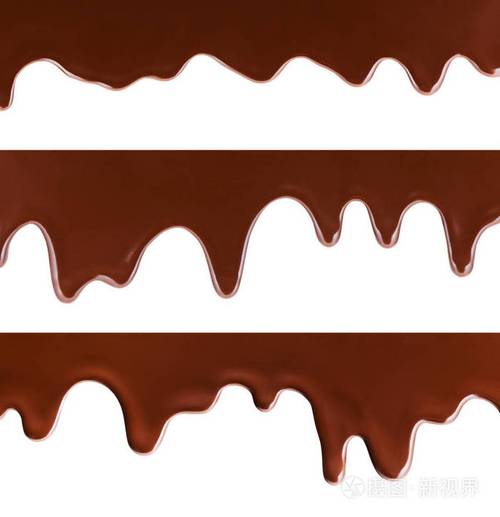 熔化的巧克力,在白色背景上照片-正版商用图片01qw5c-摄图新视界